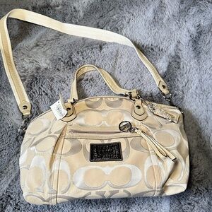 Coach 16295 Gold/Beige Bag; NWT